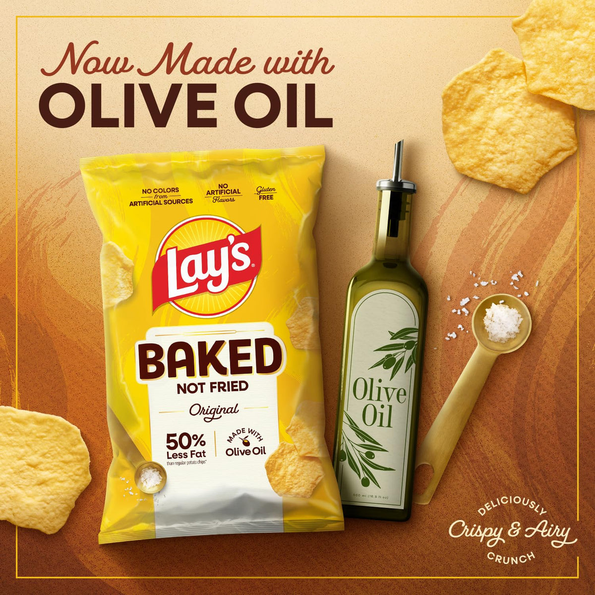 Ruffles Cheddar Sour Cream Baked bag, creamy cheddar with crisp texture.