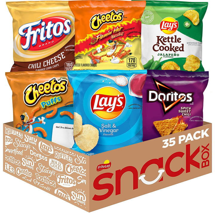Frito-Lay Bold Mix variety pack front view for easy snacking.