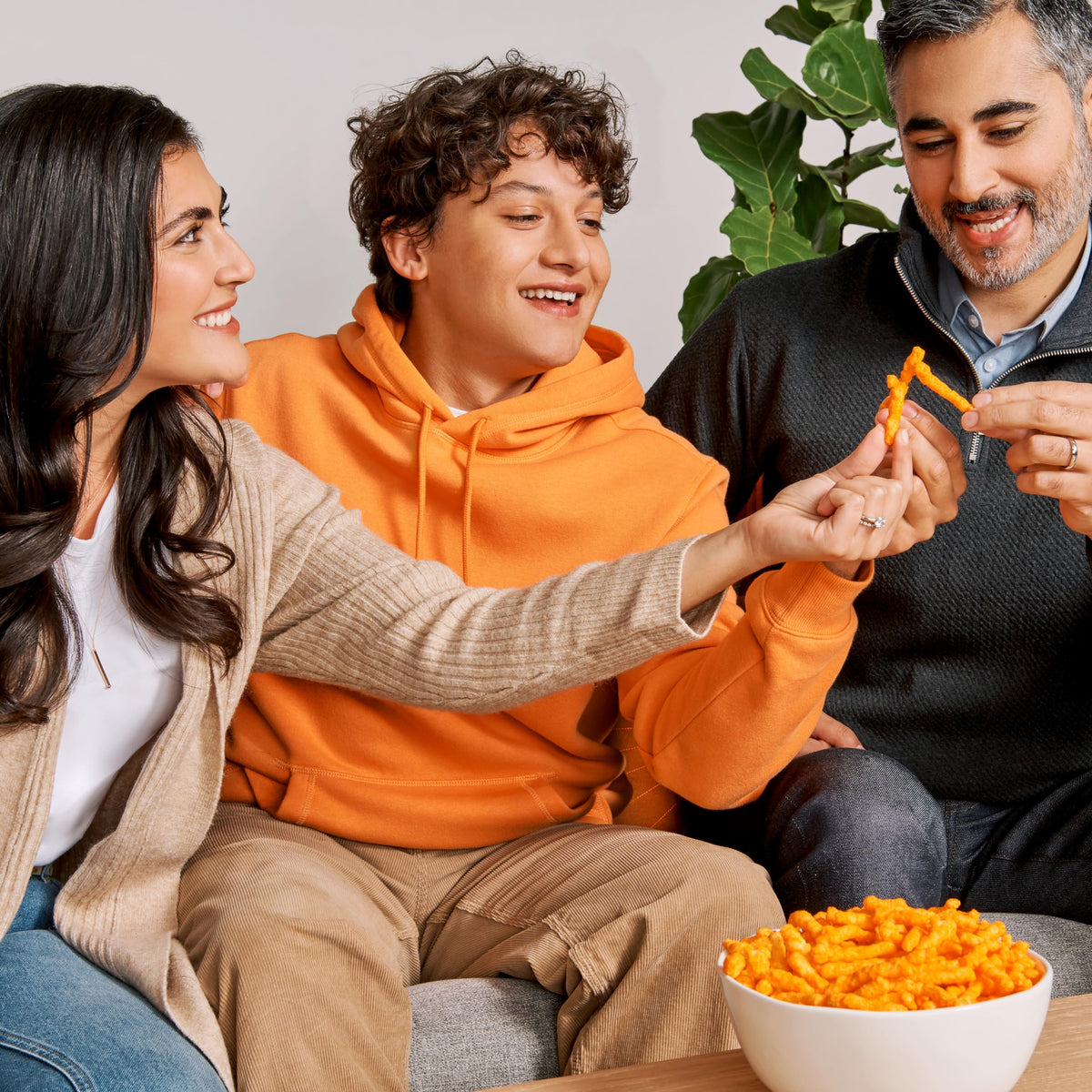 Bulk display of Frito-Lay party mix, ready-to-share snack setup for parties or offices