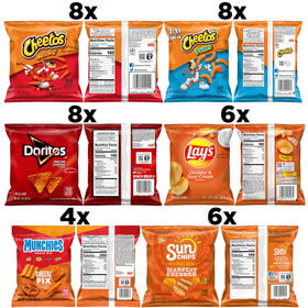 Frito-Lay Cheesy Mix Cheetos Crunchy bag for crunchy cheese flavor on the move.
