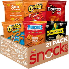 Frito Lay Cheesy Mix Variety Pack front view, ready for family snacking and on-the-go moments.