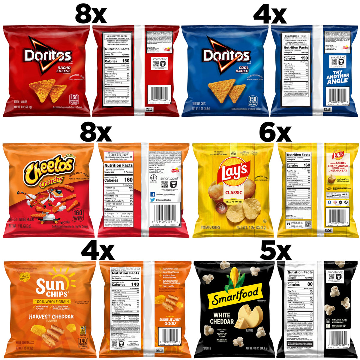 Frito-Lay Classic Mix packaging is storage-friendly and organized.