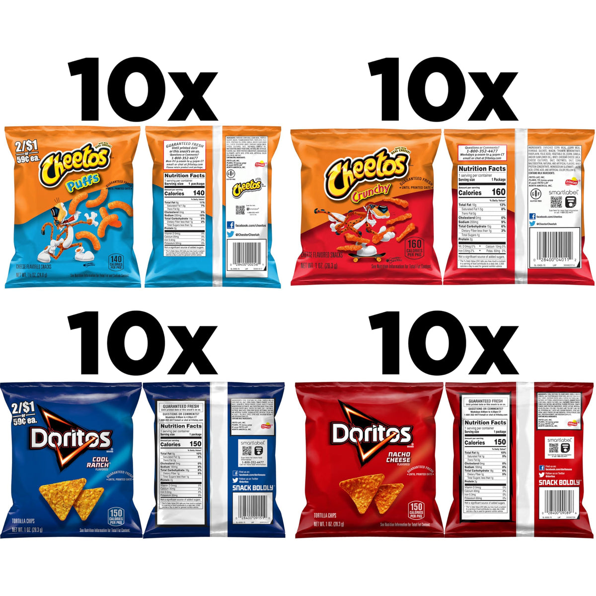 Frito-Lay Doritos Cool Ranch chips ideal for dips and on-the-go
