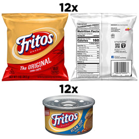 Fritos Original bean dip cups ready for dipping and pairing