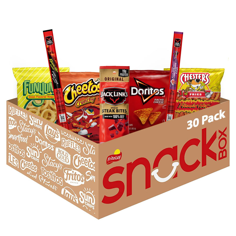 Frito-Lay Jack Link’s Snack Mix 30-pack display for grab-and-go variety.