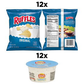 Lay's Creamy Ranch Dip Cups complement chips for quick flavor pairing.