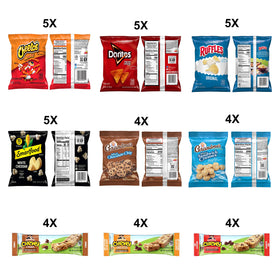 Frito-Lay Lunch Box Mix with Doritos Nacho Cheese for lunchtime flavor.
