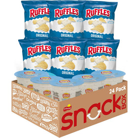 Frito Lay Ruffles Original chips in 1oz bags for easy snacking.