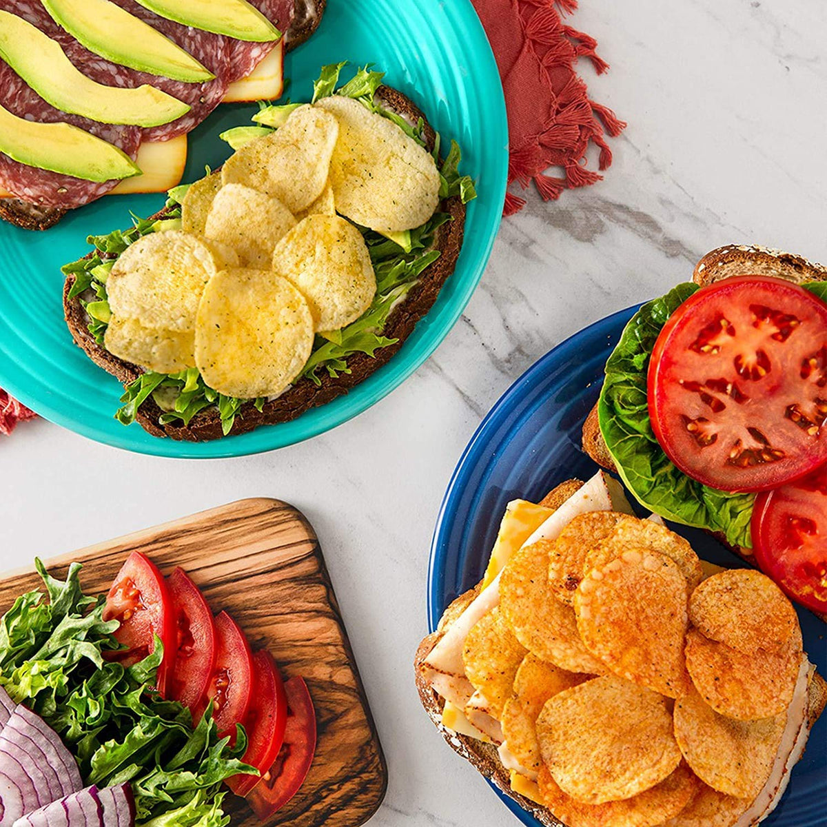 Frito-Lay Ruffles Sour Cream and Onion bag delivers crunchy texture for desk snacking