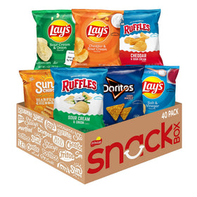 Frito Lay Tangy Favorites Mix 40-pack with assorted snacks for on-the-go.
