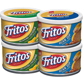 Fritos Original Bean Dip can with creamy texture ideal for salsas and chips