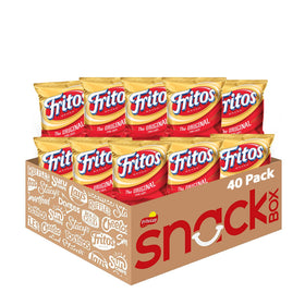 Fritos Original Corn Chips pack of 40 bags, convenient party snack.