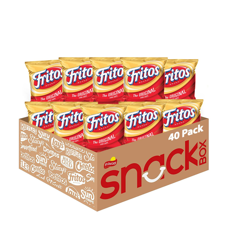 Fritos Original Corn Chips pack of 40 bags, convenient party snack.