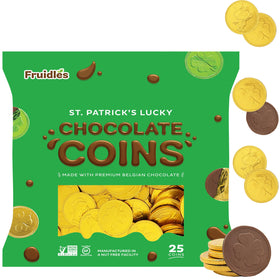Fruidles goody bags ready-to-give with foil-wrapped coins.