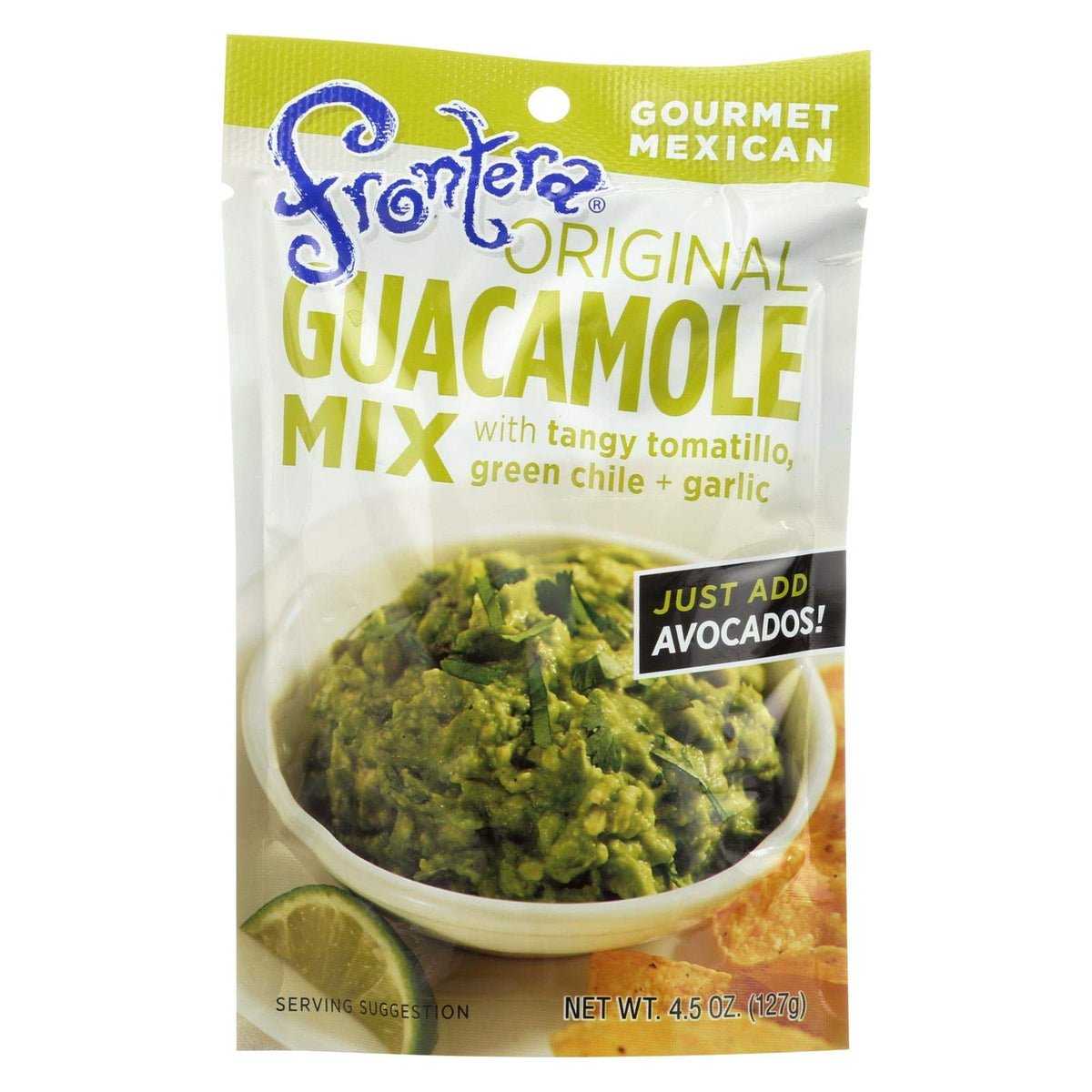 Frontera Foods Original Guacamole Mix pouch ready for quick, fresh guacamole.