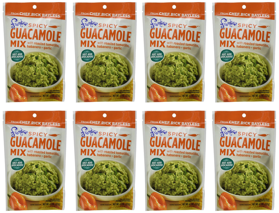 Frontera Spicy Guacamole Mix in a serving bowl for restaurant-style guacamole at home.