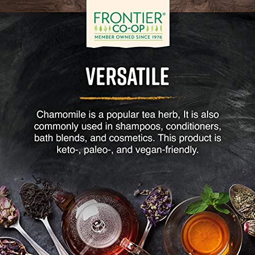Frontier Chamomile is Kosher and non-irradiated, preserving natural quality.