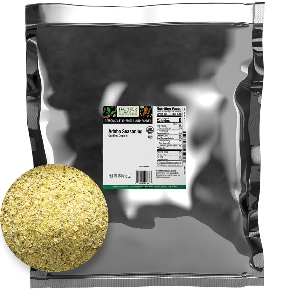 Frontier Co-op Adobo organic bulk bag ideal for pantry and everyday cooking