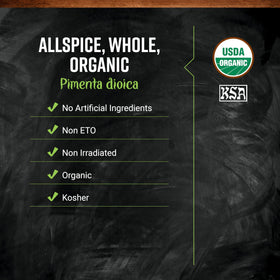 Frontier Co-op bulk allspice whole berries ideal for grinding fresh for curries.