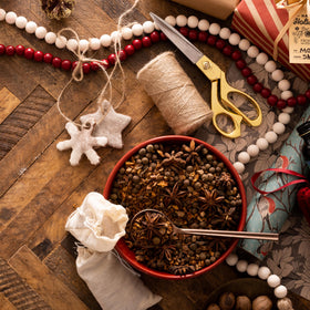 Frontier Co-op allspice spice on shelf emphasizes versatile use in soups and marinades.