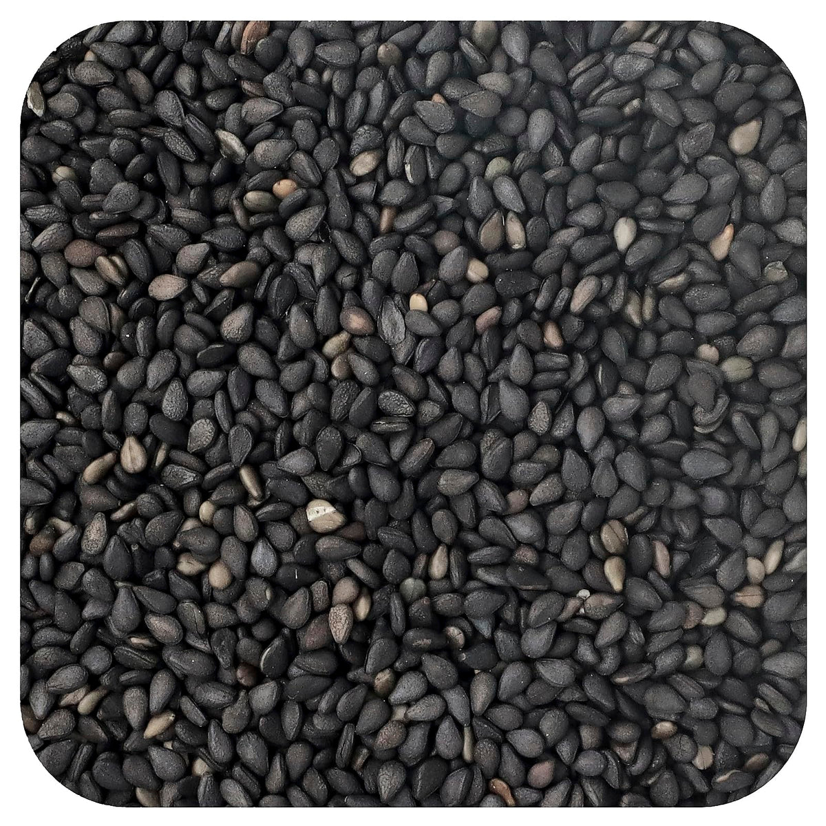 Frontier Co-op black sesame seeds showcase deep color and nutty aroma for cooking.