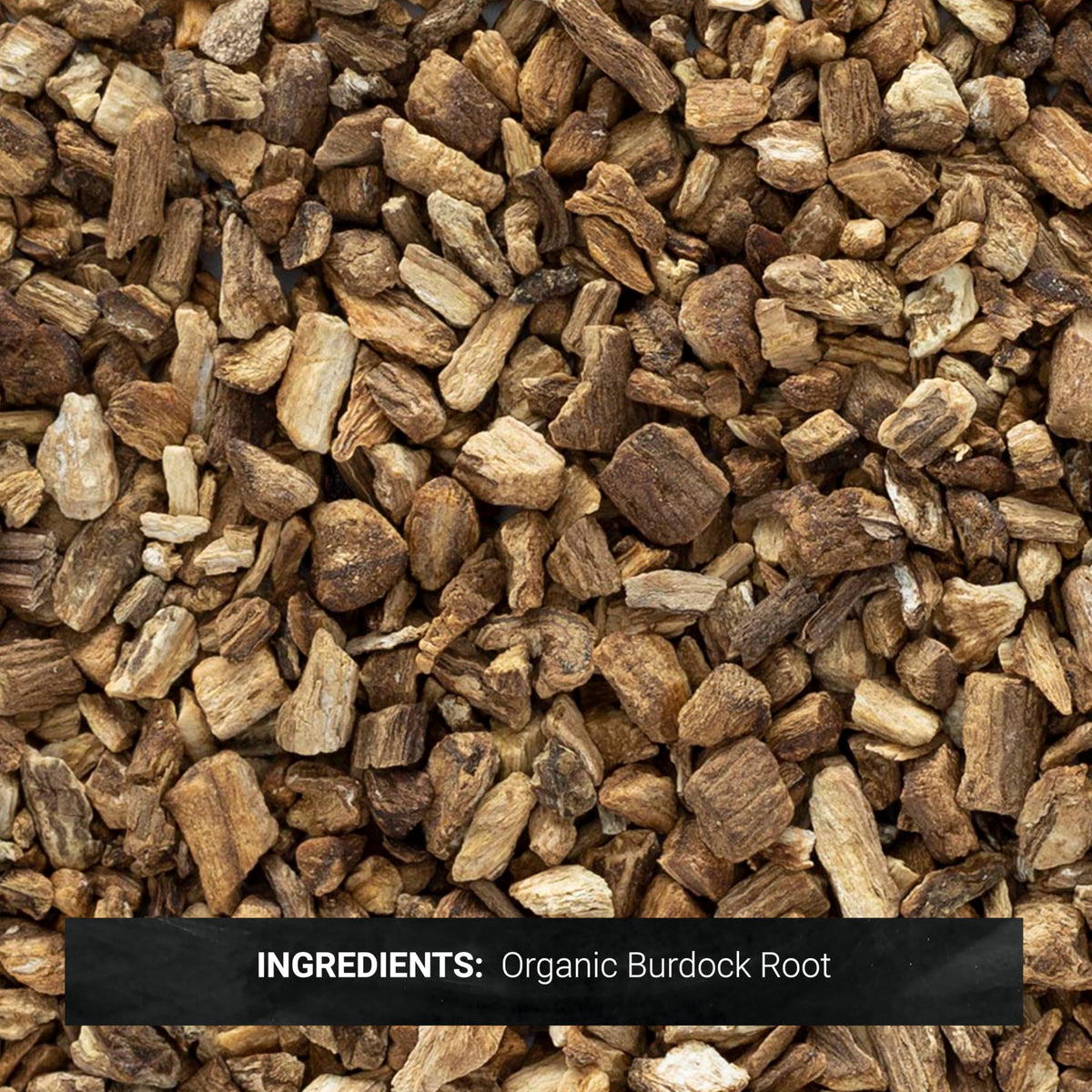 Frontier Co-op burdock root sourced from Bulgaria, organically grown.