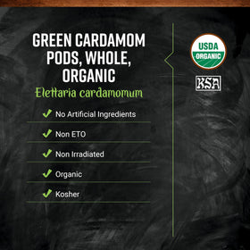 Cardamom spice in a wooden bowl evokes exotic floral aroma for recipes.