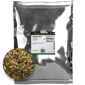Frontier Co-op Chickweed herb cut and sifted in bulk bag for tea and cooking.