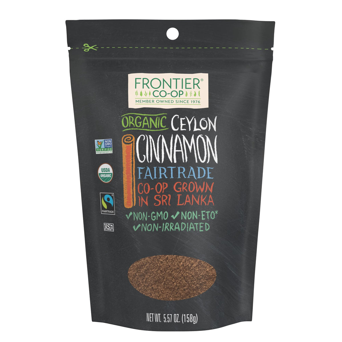 Frontier Co-op organic cinnamon powder bulk pack for baking and flavoring