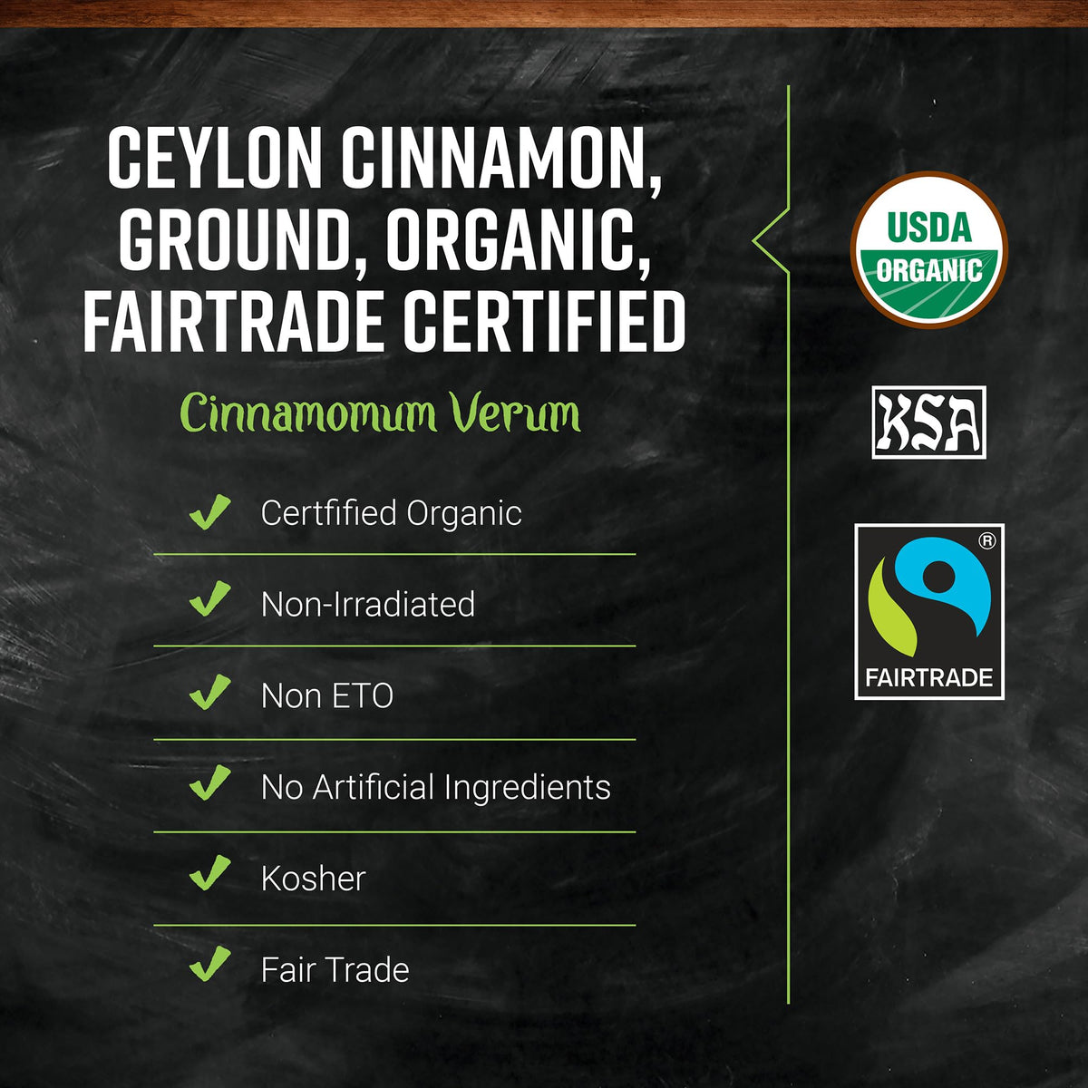 Frontier Co-op cinnamon powder jar on shelf in pantry