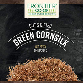 Frontier Co-op Cornsilk cut-and-sifted for smooth infusion in hot water.