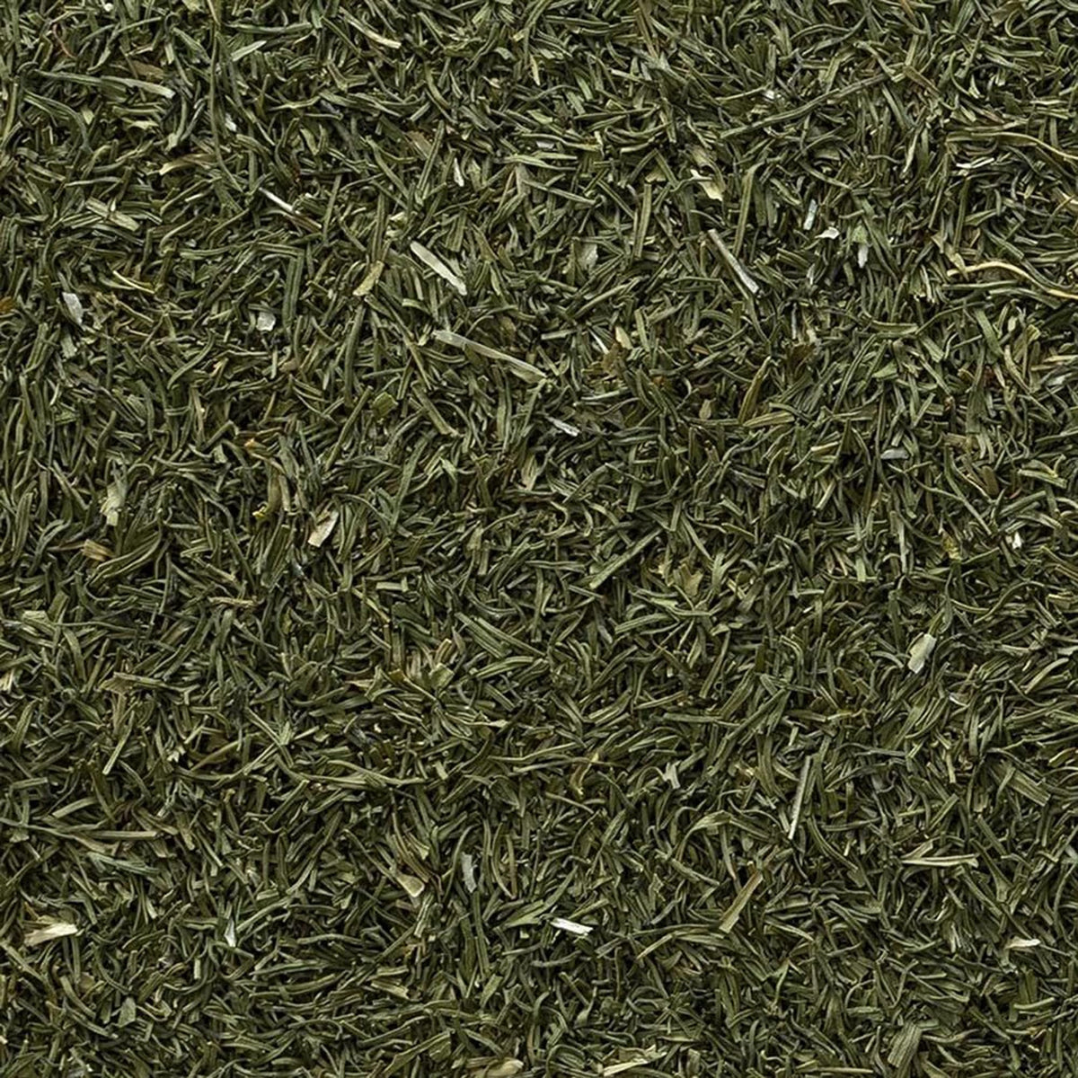 Frontier Co-op dill weed closeup texture shows fine cut for even distribution.