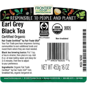 Earl Grey tea steeping in cup by Frontier Co-op