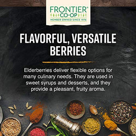 Elderberry tea ready to brew with Frontier Co-op dried berries.