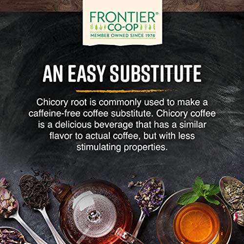 European organic chicory granules from Frontier Co-op enhance coffee flavor without caffeine.