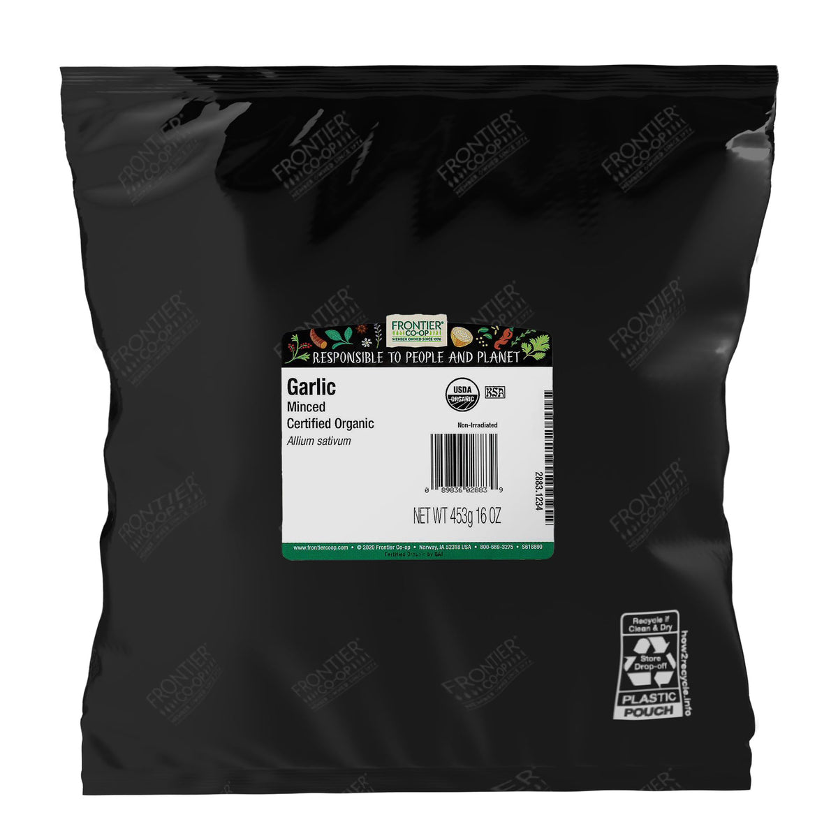 Frontier Co-op garlic flakes bulk 1 lb pack, versatile seasoning for everyday cooking.