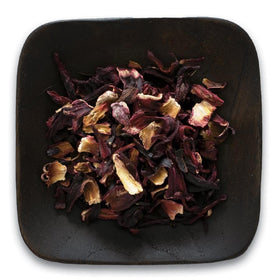Frontier Co-op hibiscus cut and sifted for easy steeping.