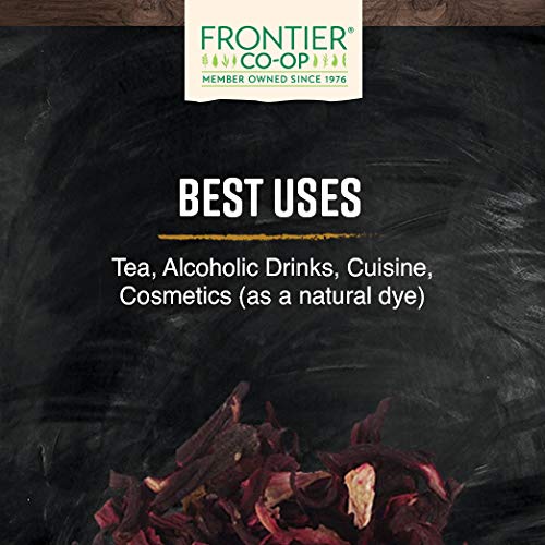 Frontier Co-op hibiscus kosher certification label on packaging