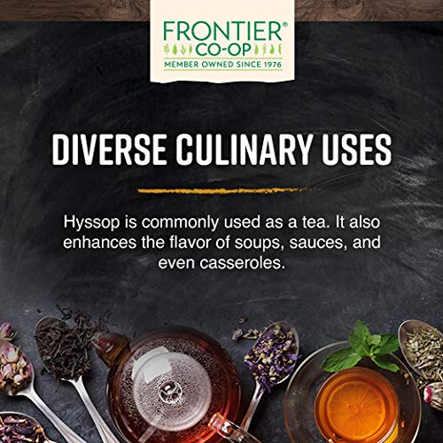 Frontier Co-op hyssop cut-sifted batch ready for brewing tea or seasoning