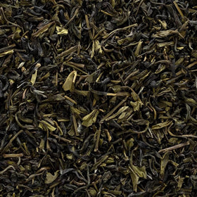 Frontier Co-op Indian Green Tea brew offers inviting aroma for soothing morning rituals.