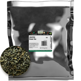 Frontier Co-op Jasmine Green Tea 1lb bulk bag with premium tea leaves for daily infusion