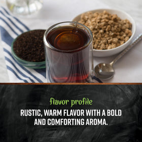 Frontier Co-op kosher certified tea packaging showing trusted quality