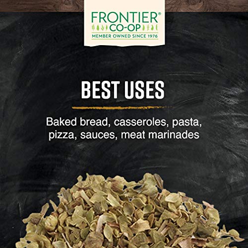 Frontier Co-op Mexican oregano leaf pizza-sauce dish demonstrates versatile culinary use