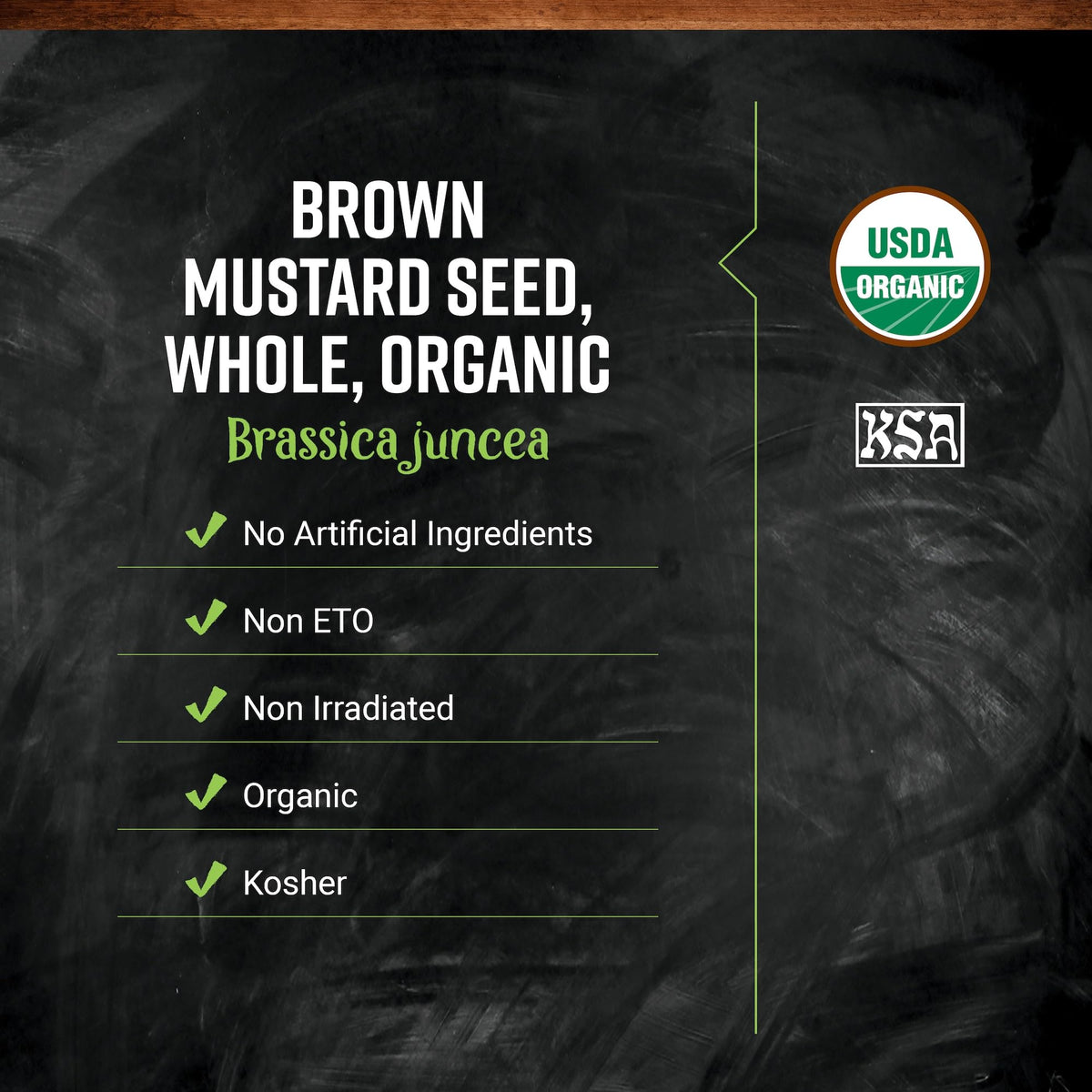 Frontier Co-op brown mustard seed from Canada, whole seeds ready to use.