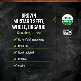 Frontier Co-op brown mustard seed from Canada, whole seeds ready to use.