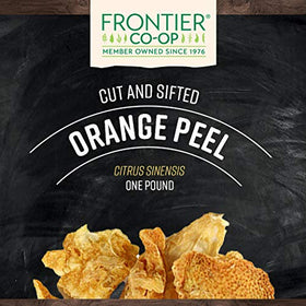 Frontier Co-op orange peel dried citrus aroma close-up highlighting fragrance