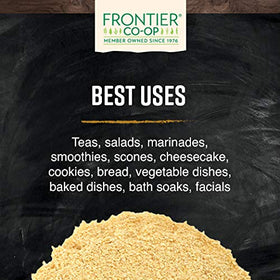 Frontier Co-op orange peel powder dry form on counter for skincare ideas