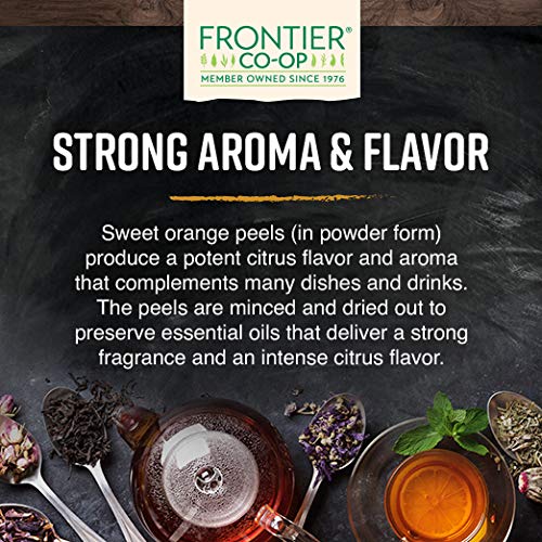 Frontier Co-op orange peel powder ingredient bottle demonstrates versatile pantry staple