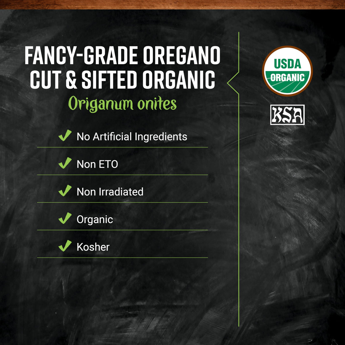Frontier Co-op oregano bulk bag shown for cost-effective, long-term kitchen use.