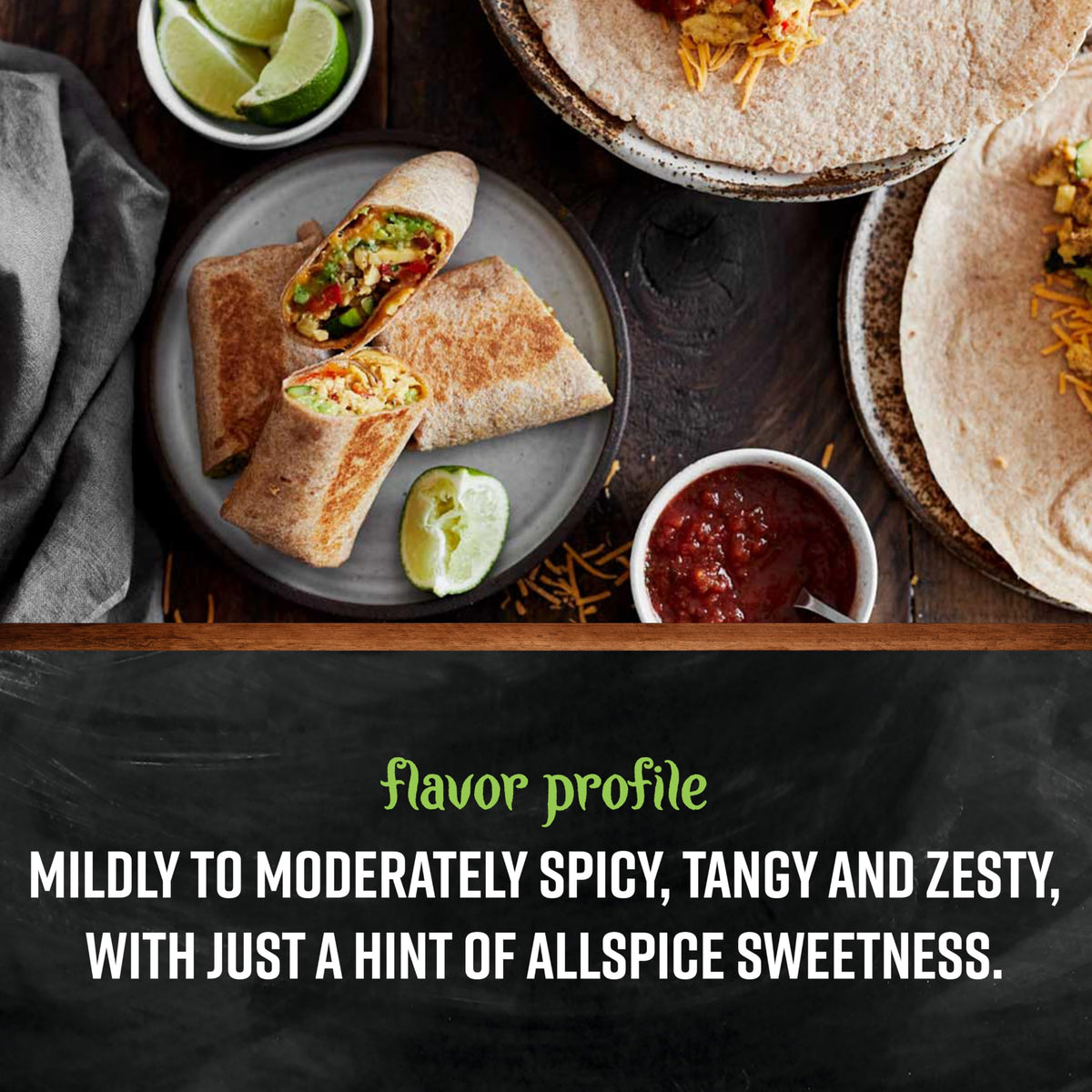 Chili powder seasoning in recyclable packaging helps reduce waste.
